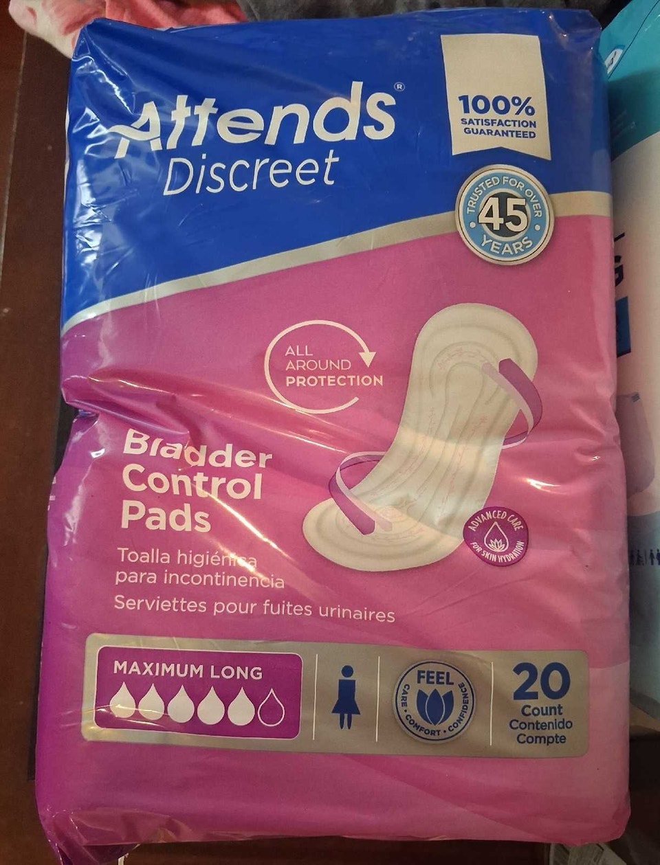 Attends Discreet Bladder Control Pads | Health & Special Needs ...