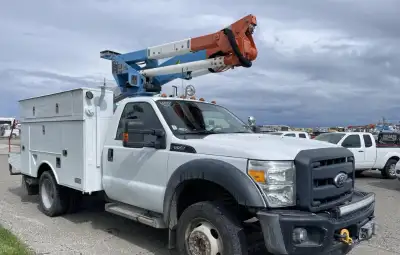 2011 Ford Altec AT37G Bucket Truck 6.7L Diesel Automatic 157,000 Mi Articulating Telescopic 42ft Wor...