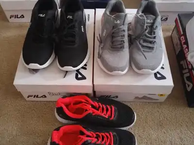 Ladies Brand New Fila Running Shoes.. ***SPECIAL*** --- Now Reduced to --- $35.00 each Size 6..black...