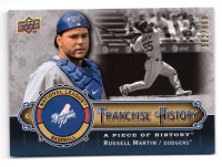 2009 UD Franchise History Dodgers #FHRM Russell Martin 592/999