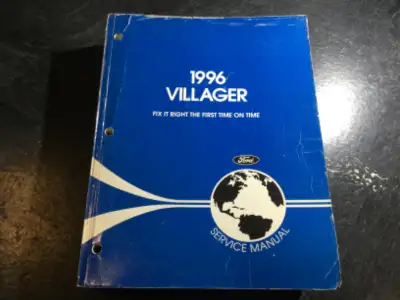 "1996 Mercury Villager Service Manual" OEM part number 1223396 Written for Ford dealership mechanics...