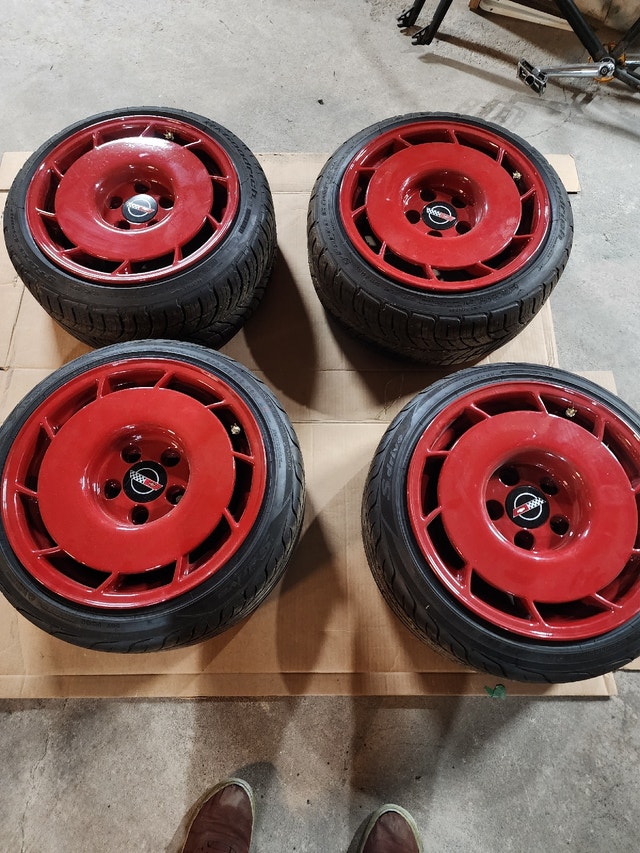 Corvette C4 "Salad Shooter" Wheels + Brand New Tires Tires & Rims