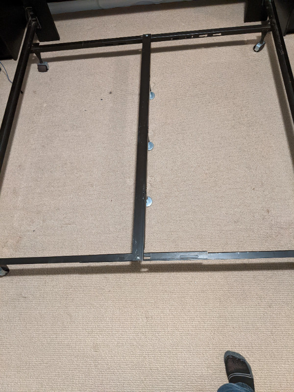 Queen Headboard, bed frame and split box spring Beds & Mattresses