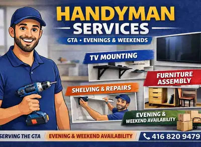 Short Notice Handyman Services, View more