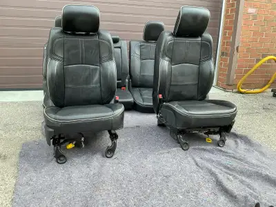 Ram 2500 3500 Longhorn Black Leather Seats Set OEM, View more