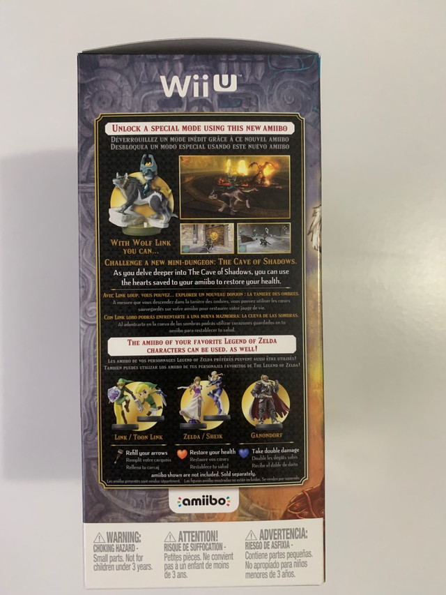 Legend of Zelda: Twilight Princess HD Wii U Wolf Amiibo Nintendo in Nintendo Wii in Mississauga / Peel Region - Image 4