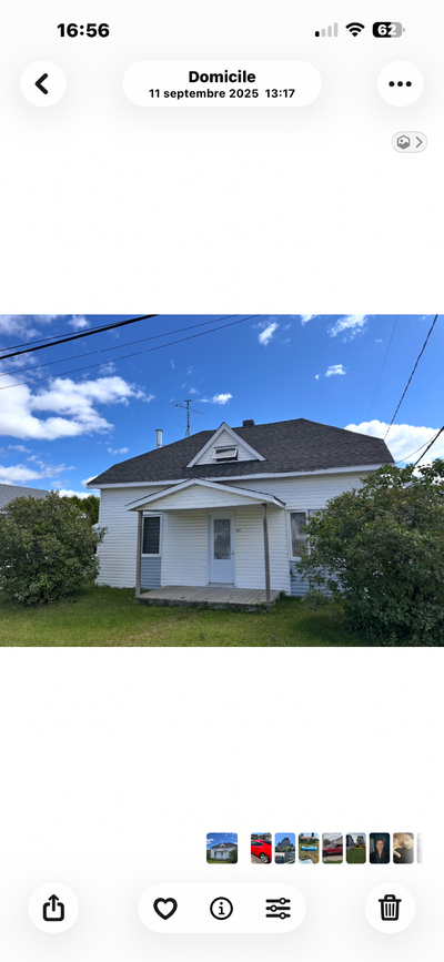 Maison à vendre 2 étage – Sainte-Marguerite-Marie Endroit tranquille et paisible propriété avec beau...