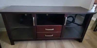 console cabinet with glass doors, View more