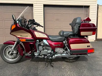 - 43,400 original miles, 4 cylinder liquid cooled, shaft drive, cruise control, AM-FM radio, lots of...