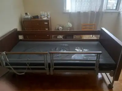 Medical bed and walkers, View more