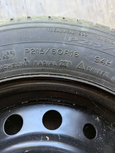New tire and rim P215/60R16 all season