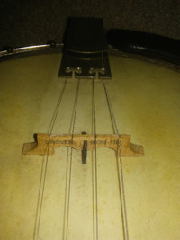 Vintage 4 string Tenor Banjo and Banjo Case