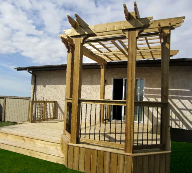DECKS PERGOLAS GAZEBOS FENCES Fence, Deck, Railing & Siding