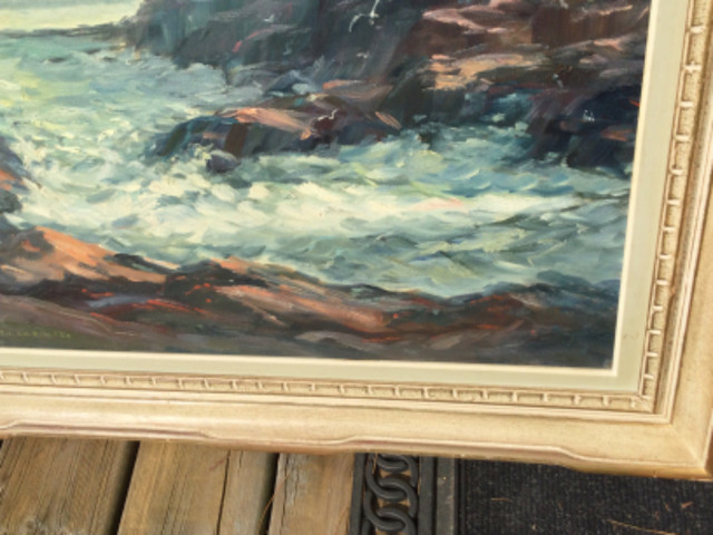 L.  Eastman Coates seascape oil painting in Arts & Collectibles in Kingston - Image 3