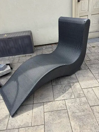 Resin Wicker Lounger, View more