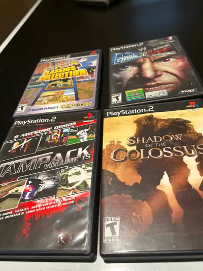 5 PS2 Games - Shadow of the Colossus, Capcom Classics Collection, View more