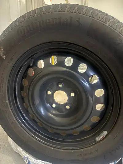 Excellent condition winter tires with rims. Hardly used last year for 2 months . Tires are almost br...