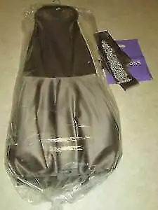 1. The colour is called taupe, or cafe mocha. There is tulle under the bottom flare so that it stand...