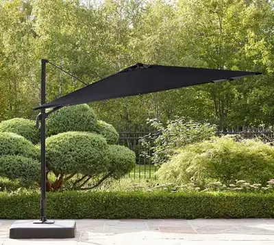 Large Patio/Deck/Backyard 10 ft.x10 ft. Offset Umbrella & Base, View more