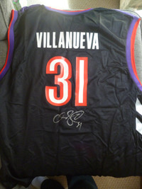 NBA Toronto Raptors Charles Villanueva signed jersey with COA