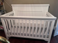 Sturdy White Crib