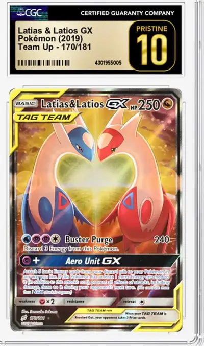 I am selling a variety of Pokemon cards, including Latias & Latios GX graded a pristine 10 and Umbre...