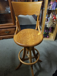 Oak Bar or Office Chair