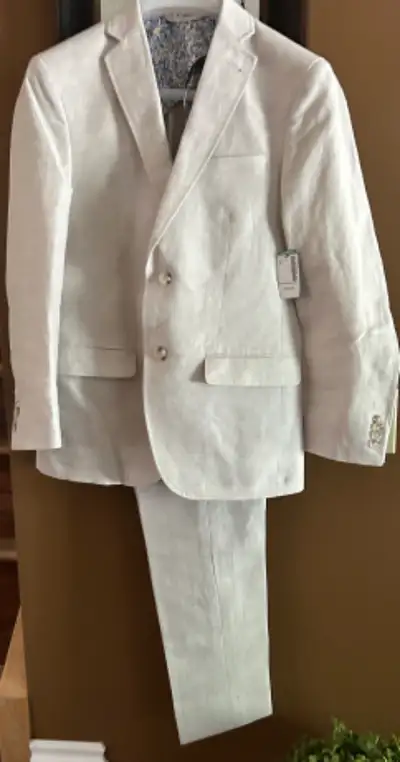 Men’s Simon’s Beige Linen/Cotton suit NWT(pd$400), View more