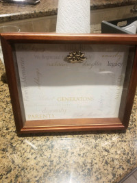 Shadow box picture frame