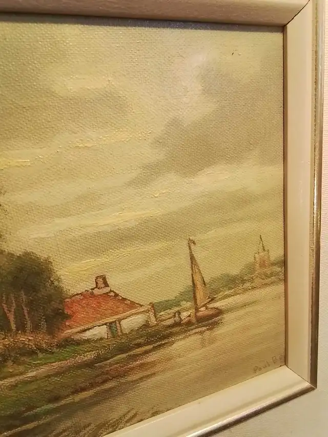  Antique Paul B Oil Painting in Arts & Collectibles in City of Toronto - Image 4