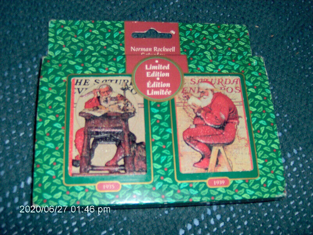 Norman Rockwell Tin Set Playing Cards $10.00 in Arts & Collectibles in Markham / York Region