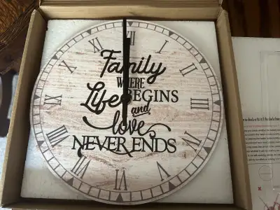 Wall Clock 10” round, View more