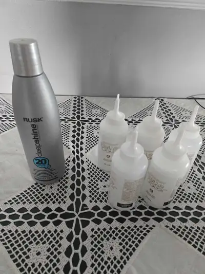 20 Volume Developer for Hair Colour. - Rusk Deep shine Developer 470ml For $10 cash - Small bottle 2...