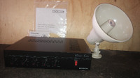 Bogen C100 Public Address Amplifier, with speakers