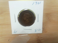 1901 Canada one cent      VF coin!!!