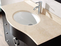 Gorgeous NEW Marble Vanity Top and Ceramic Sink  - Huge Savings!