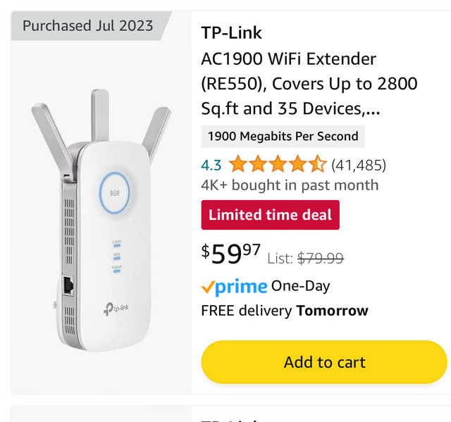 Tp link extender  in General Electronics in Cambridge - Image 2