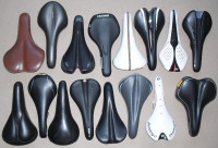 Road bike seat posts, seats - posted price and up for each