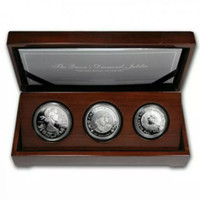 The Queen's Diamond Jubilee - 2012 Royal Silver 3-Coin Set