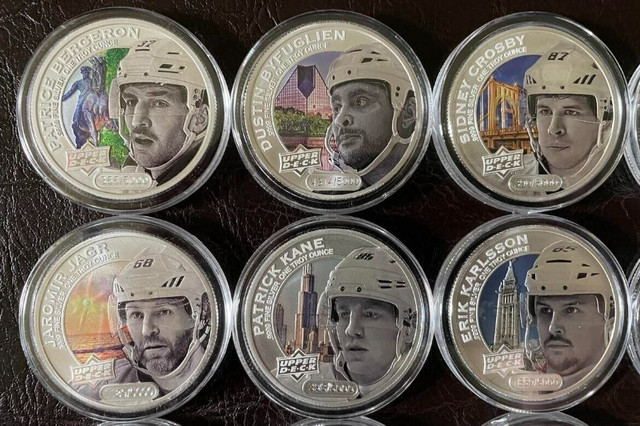 Upper Deck NHL Hockey Player 1 oz pure silver coins - 20 Players in Arts & Collectibles in Markham / York Region - Image 2