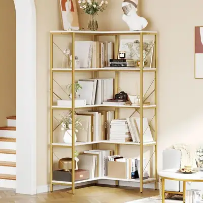 65.9" H x 31.5"W Open Display Shelves Wood Etagere Boookcase, View more