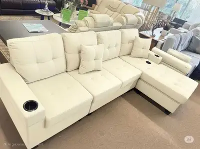 Cream Sectional Sofa, View more
