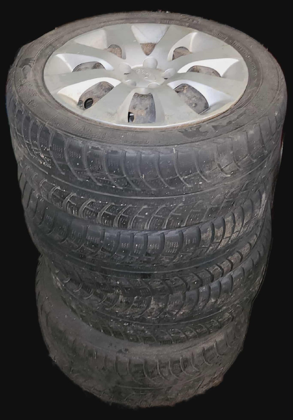 Pneus d’hiver Nord Frost 205/55R16 sur Jantes dacier +enjoliveur ...