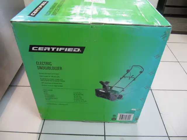 Certified Brand TC3163 Electric Snowblower NIB Limited Stock!!!! in Snowblowers in Mississauga / Peel Region - Image 4