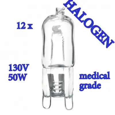 12 x G9 base 130V 50W Halogen light bulb lamp, View more