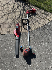 Toro 24V blower and trimmer with battery and charger