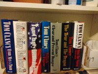 7 Tom Clancy hardcover novels 