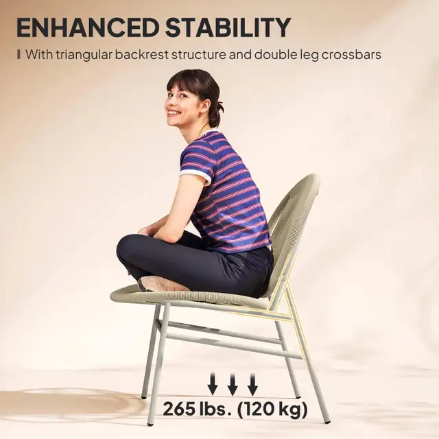 Rattan Bistro Set, 3 Pieces Wicker Patio Furniture Set, Acapulco in Patio & Garden Furniture in Markham / York Region - Image 5