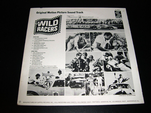 The Wild Racers - Soundtrack (1968) LP dans CD, DVD et Blu-ray  à Ville de Montréal - Image 2