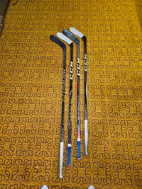 Left handed senior hockey sticks.
